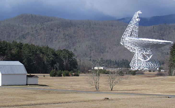 The Green Bank Telescope in West Virginia