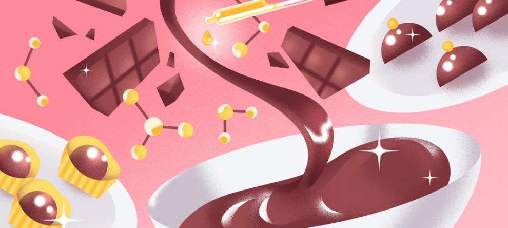 Tempered Chocolate Illustration by Abigail Malate
